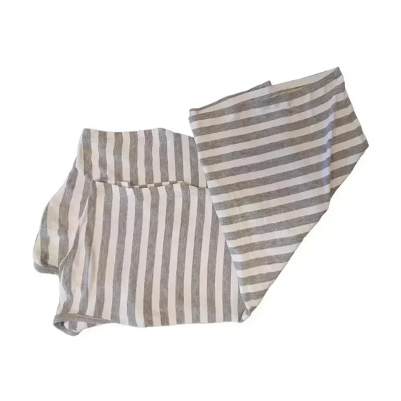 Michael Kors Grey & White Striped Tee Shirt Size Small - Picture 5 of 8